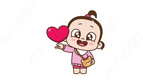 视频素材 可爱呆萌小女孩动态表情包_02_04