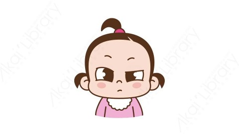 视频素材 可爱呆萌小女孩动态表情包_02_07