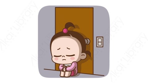 视频素材 可爱呆萌小女孩动态表情包_02_14