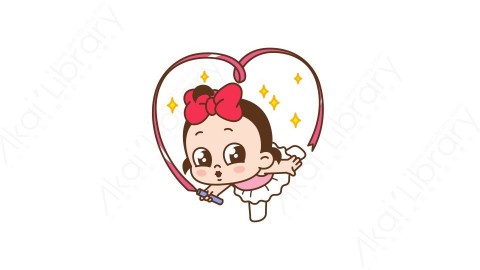 视频素材 可爱呆萌小女孩动态表情包_03_03
