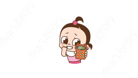 视频素材 可爱呆萌小女孩动态表情包_03_19