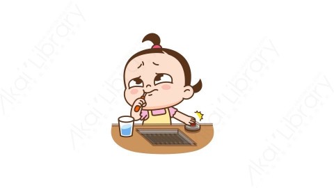 视频素材 可爱呆萌小女孩动态表情包_04_15