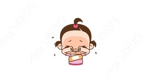 视频素材 可爱呆萌小女孩动态表情包_04_17