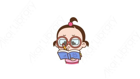 视频素材 可爱呆萌小女孩动态表情包_05_18