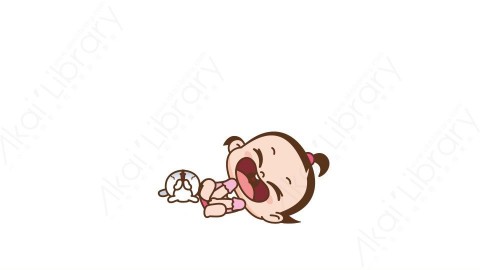 视频素材 可爱呆萌小女孩动态表情包_05_21