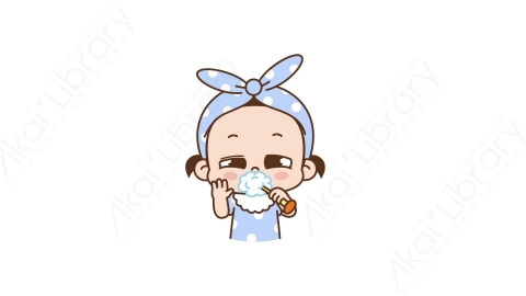 视频素材 可爱呆萌小女孩动态表情包_06_01