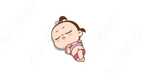 视频素材 可爱呆萌小女孩动态表情包_06_10