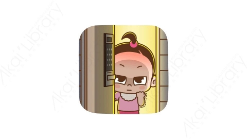 视频素材 可爱呆萌小女孩动态表情包_06_14
