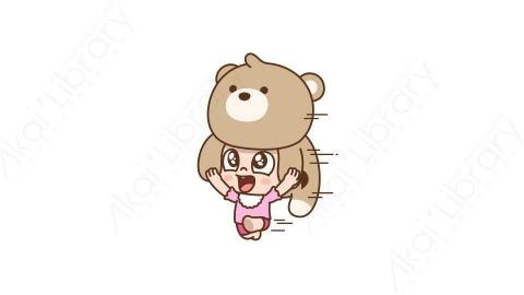 视频素材 可爱呆萌小女孩动态表情包_06_15