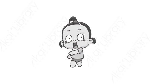 视频素材 可爱呆萌小女孩动态表情包_07_06