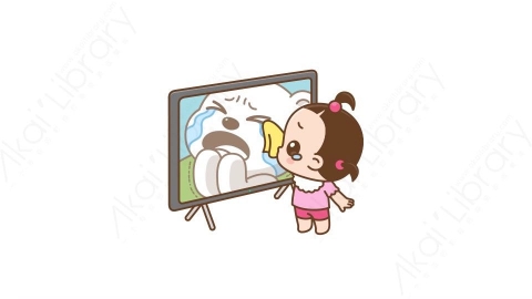 视频素材 可爱呆萌小女孩动态表情包_07_09