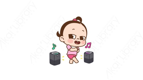 视频素材 可爱呆萌小女孩动态表情包_08_06