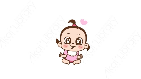 视频素材 可爱呆萌小女孩动态表情包_08_20