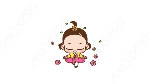 视频素材 可爱呆萌小女孩动态表情包_08_23