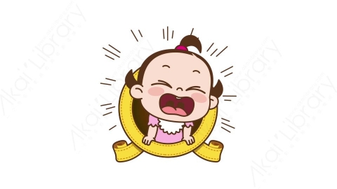 视频素材 可爱呆萌小女孩动态表情包_09_01