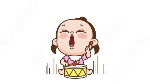 视频素材 可爱呆萌小女孩动态表情包_09_02