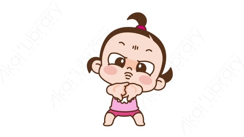 视频素材 可爱呆萌小女孩动态表情包_09_26