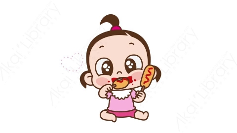 视频素材 可爱呆萌小女孩动态表情包_09_27