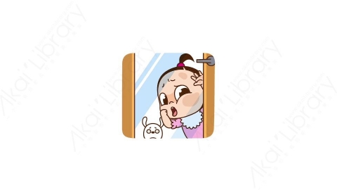 视频素材 可爱呆萌小女孩动态表情包_10_03