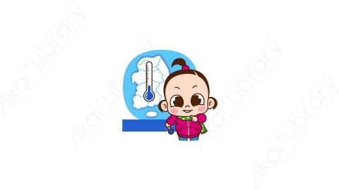 视频素材 可爱呆萌小女孩动态表情包_12_16