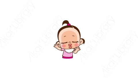 视频素材 视频素材 可爱呆萌小女孩动态表情包_14_05