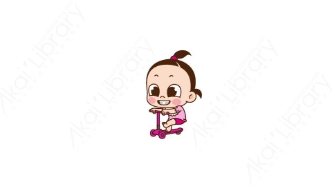 视频素材 可爱呆萌小女孩动态表情包_14_23
