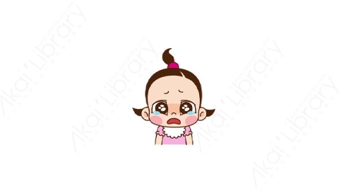视频素材 可爱呆萌小女孩动态表情包_16_21