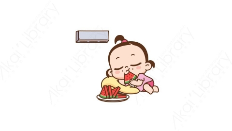 视频素材 可爱呆萌小女孩动态表情包_20_02