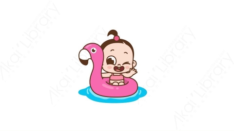 视频素材 可爱呆萌小女孩动态表情包_20_09