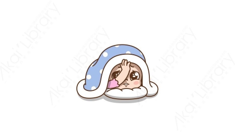 视频素材 可爱呆萌小女孩动态表情包_21_04