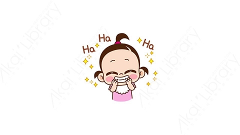 视频素材 可爱呆萌小女孩动态表情包_24_06