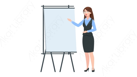 图片素材 扁平商务女人物商务角色-10