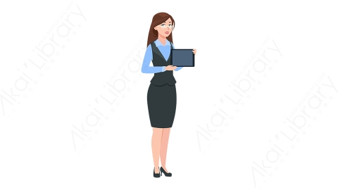 图片素材 扁平商务女人物商务角色-11