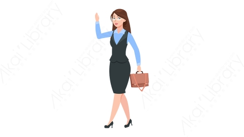 图片素材 扁平商务女人物商务角色-4
