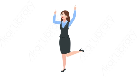 图片素材 扁平商务女人物商务角色-7
