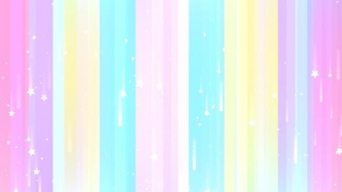 视频素材 卡通浪漫彩虹流行线条动画背景视频素材rainbow-shooting-stars-YART274