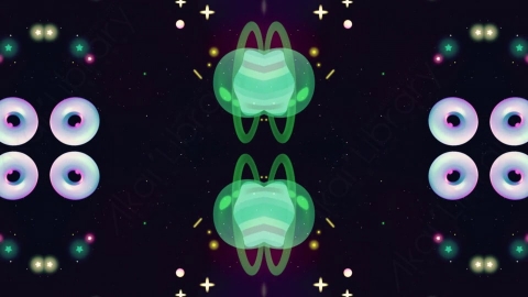 视频素材 卡通梦幻宇宙星球背景视频素材02 fancy universe(kaleido) 1