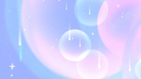 视频素材 浪漫柔和的流星泡泡气泡背景视频素材soft-pastel-shooting-stars-QJUECZT