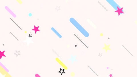 视频素材 孟菲斯卡通流星线条背景视频素材cartoon-shooting-stars-MD4ZSYN
