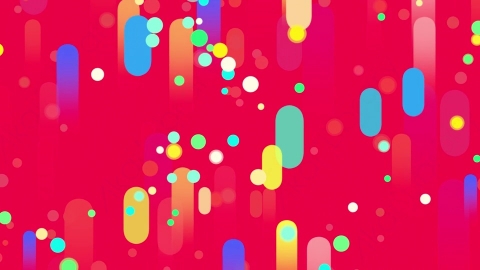 视频素材 孟菲斯线条抽象背景视频素材capsules-background-pack-W8VAM5901 red capsules background II