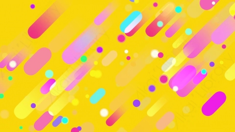 视频素材 孟菲斯线条抽象背景视频素材capsules-background-pack-W8VAM5902 yellow capsules background II