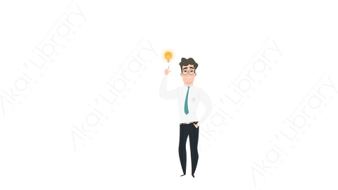 图片素材 扁平创意商务男人物商务角色-8
