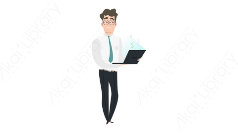 图片素材 扁平商务男人物商务角色-4