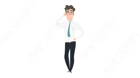 图片素材 扁平商务男人物商务角色-6