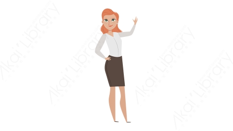 图片素材 扁平商务女人物商务角色-1