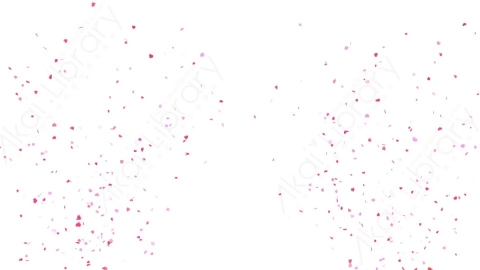 视频素材 喷射心形五彩纸屑彩带庆贺恭喜视频素材confetti-hearts-05