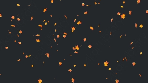 视频素材 枫叶枫树飘落飘动动画视频素材falling-maple-leaves-4k-PEDUQ9M48_4K