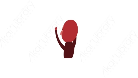 视频素材 舞台欢呼的卡通小人动画视频素材stage-cheering-crowd-character-pack-vintage character5 clapping.zip