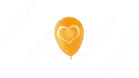视频素材 黄色气球飘动浮动情人节动画视频素材valentines-day-love-balloons-5.zip