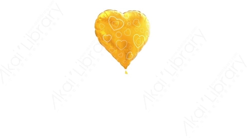 视频素材 黄色心形气球飘动视频素材heart-balloon-6.zip